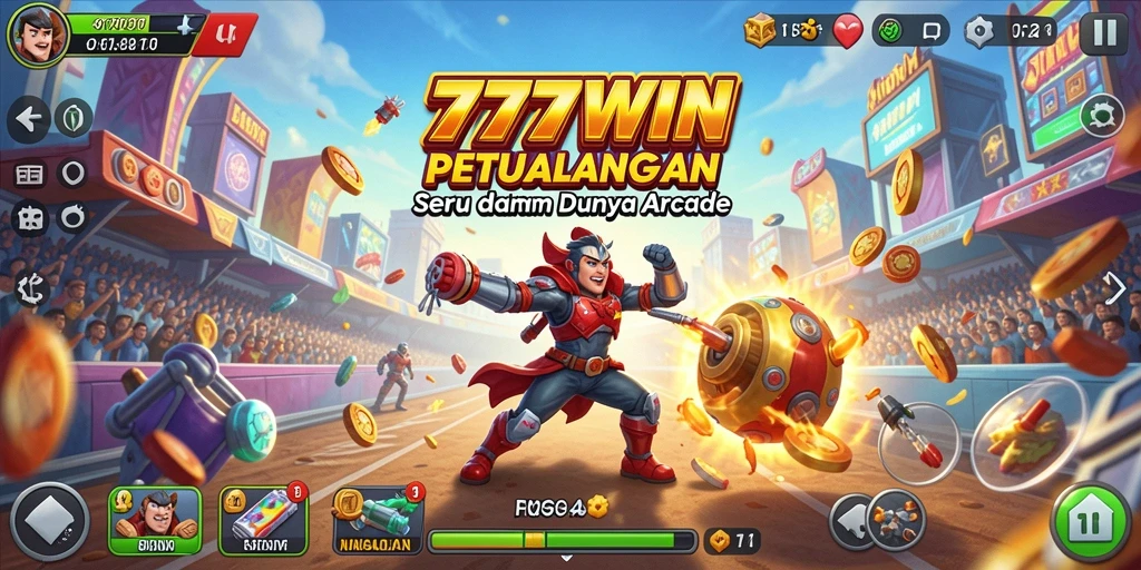 Screenshot utama 777WIN menampilkan aksi gameplay yang mendebarkan.