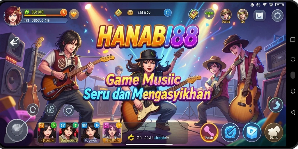 Menampilkan gameplay menarik dari game musik HANABI88.