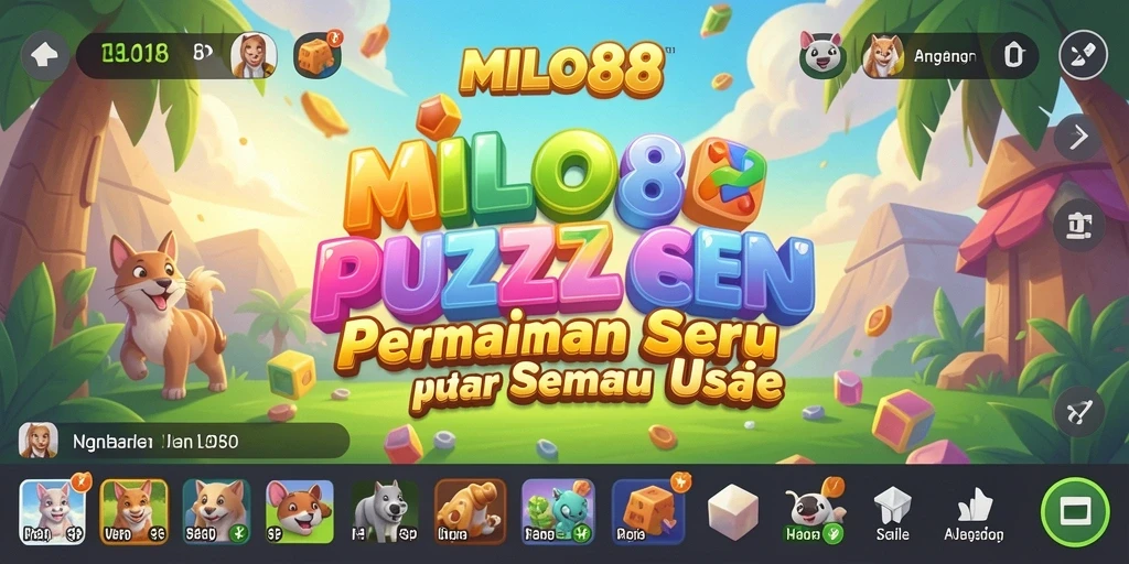 Screenshot gameplay MILO88 yang menampilkan tantangan puzzle seru.