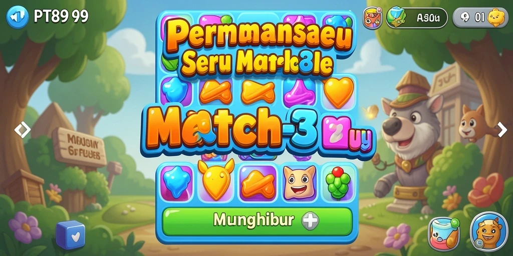 Tampilan gameplay PT89 yang seru dan penuh warna.