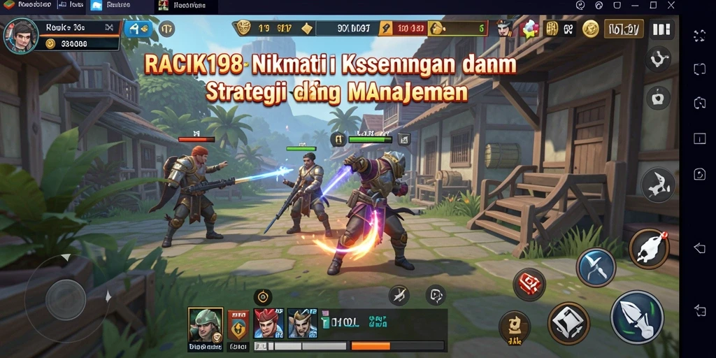 Tampilan gameplay <strong>RACIK198</strong> yang menakjubkan dalam genre SLG.