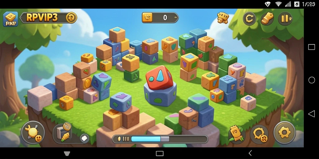 Tampilan menarik dari gameplay puzzle RPVIP3.