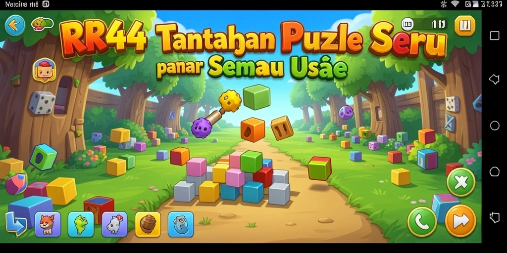 Tampilan gameplay RR44 yang menarik dan menantang dalam kategori Puzzle.