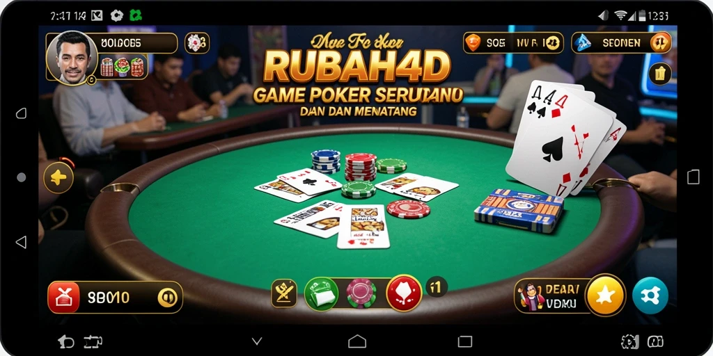 Gameplay seru RUBAH4D yang menampilkan aksi Poker menarik.