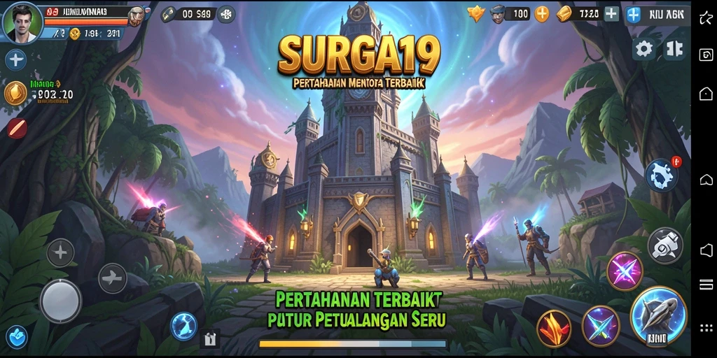 Tampilkan gameplay seru dan strategi menara yang cerdik dalam SURGA19.