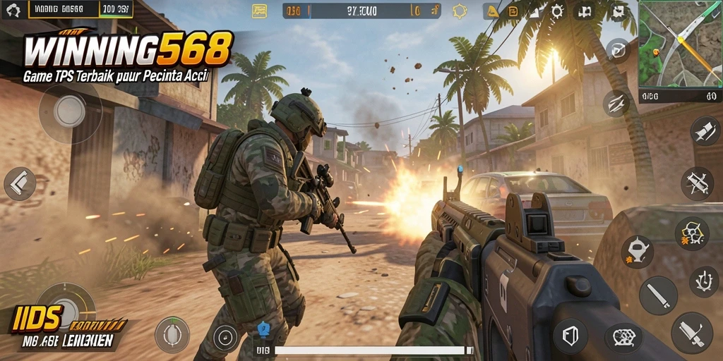 Tampilan aksi mendebarkan dalam gameplay WINNING568.