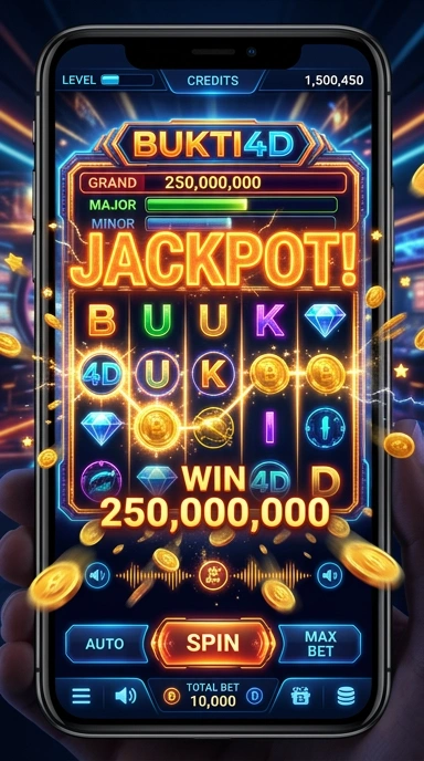 Tampilan antarmuka aplikasi bukti4d yang menarik dan mudah digunakan.